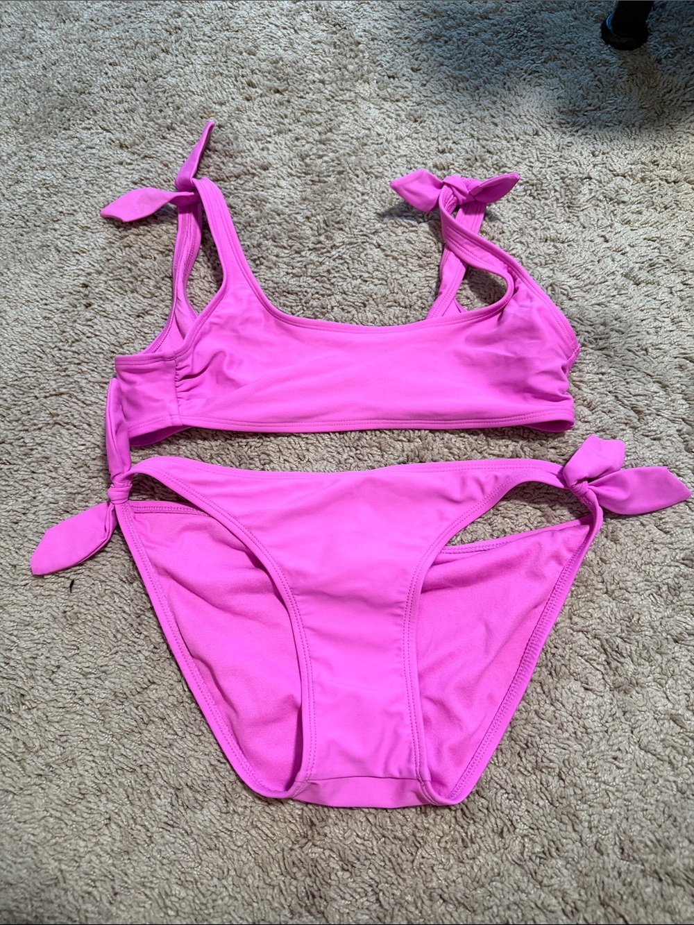 🥳 5 for $25 BUNDLE Xhilaration Hot Pink Tie-Side Bikini Bottoms